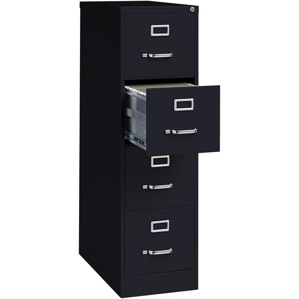 Black 4-Drawer Metal Vertical Filing Cabinet T3528