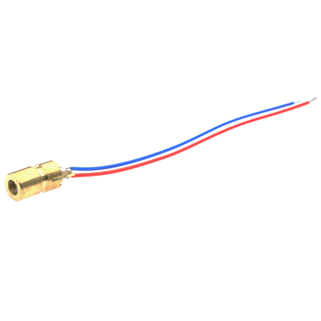 10-Pack 3.3V 650nm Mini Red Laser Dot Diode Module 6mm 5mW I70124