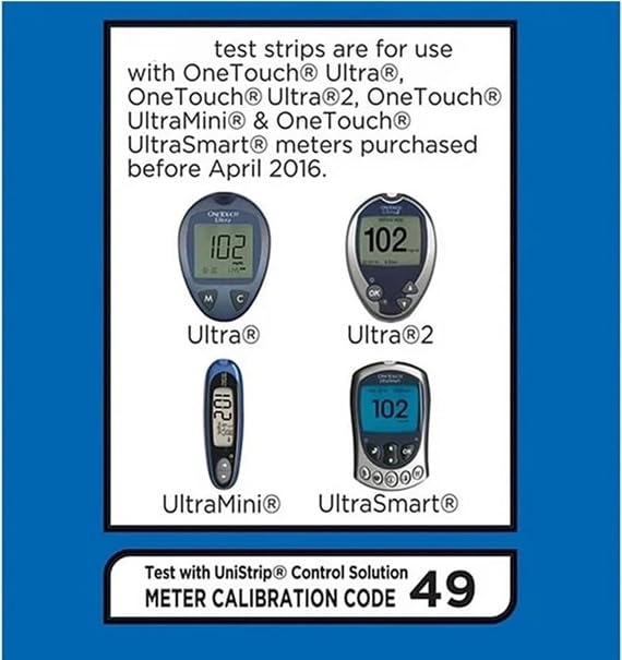 Blood Glucose Test Strips, 50 Count U92921
