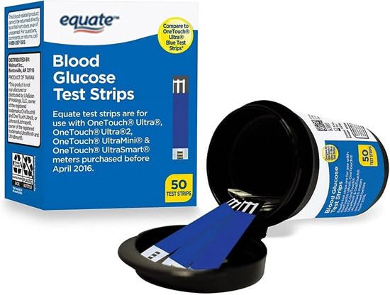 Blood Glucose Test Strips, 50 Count U92921
