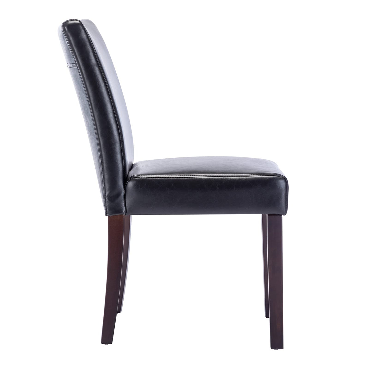Black Faux Leather Upholstered Dining Chairs Set of 4 M438
