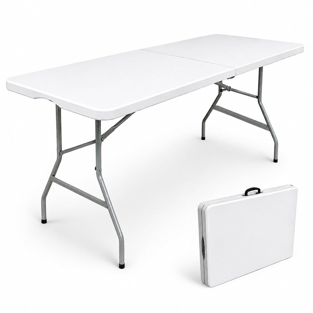 6ft White Folding Table Z691