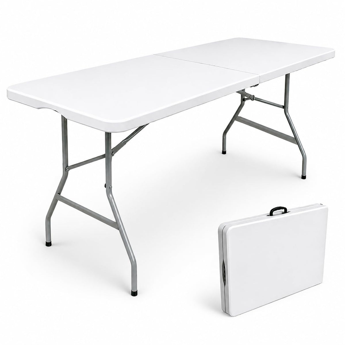 6ft White Folding Table Z691