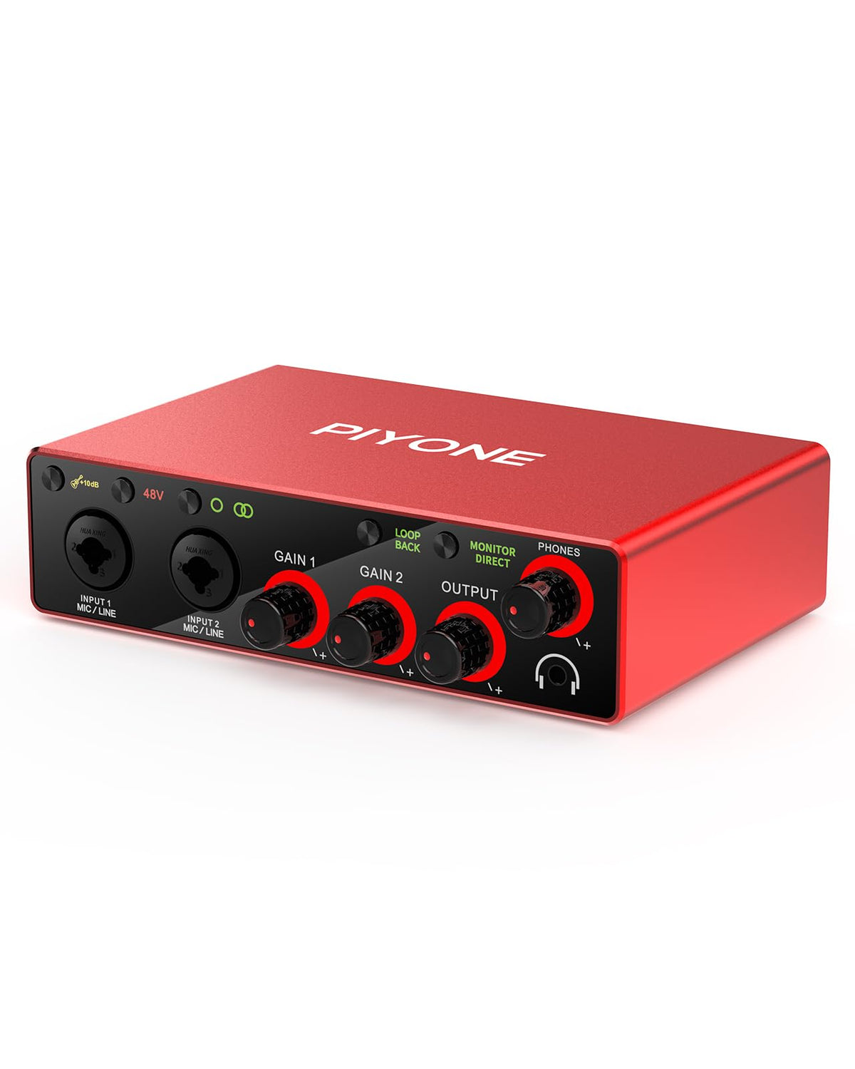2X2 24-bit/192kHz Audio Interface with XLR/TRS Combo Input V733924