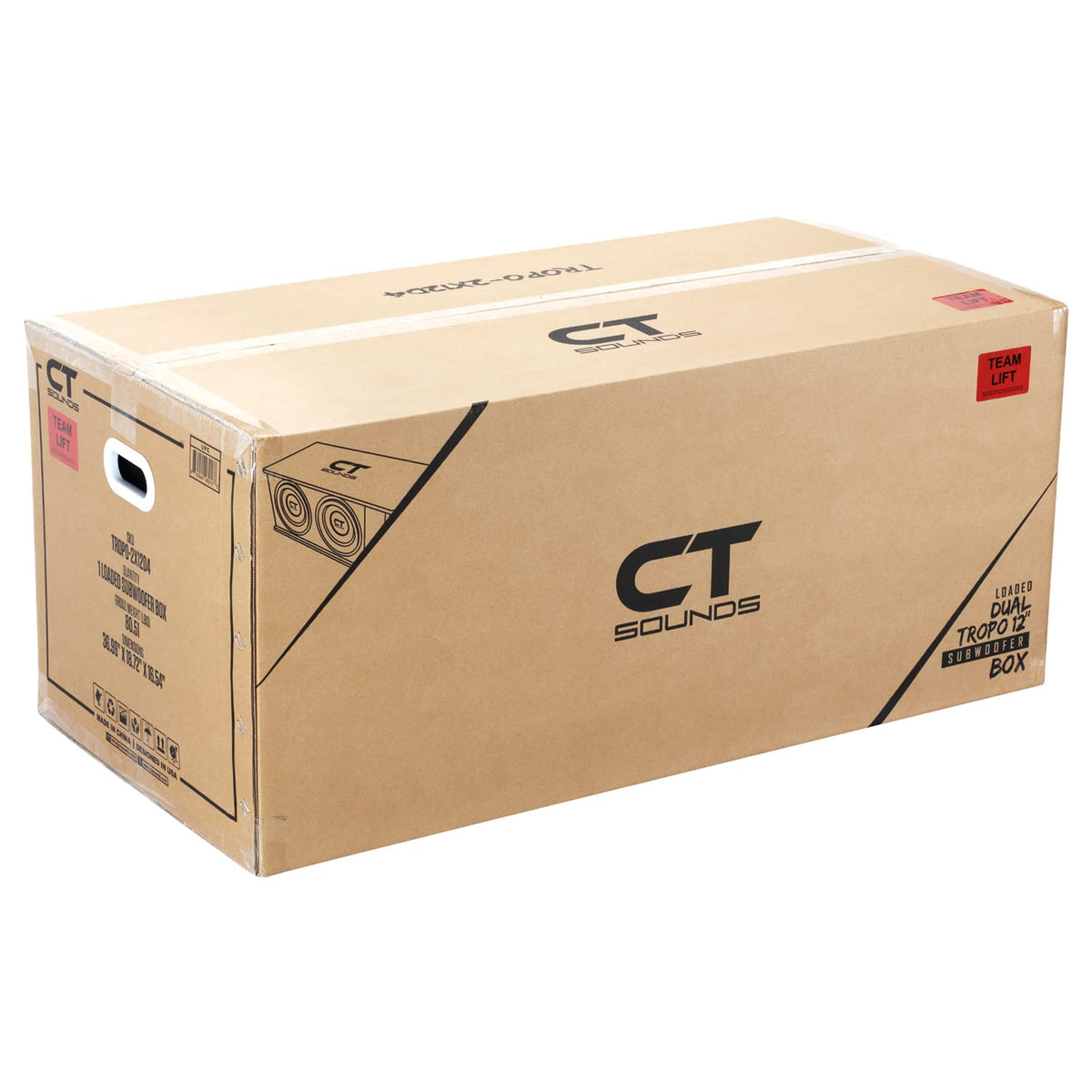 Dual 12” 2600W Ported Car Subwoofer Box K780444
