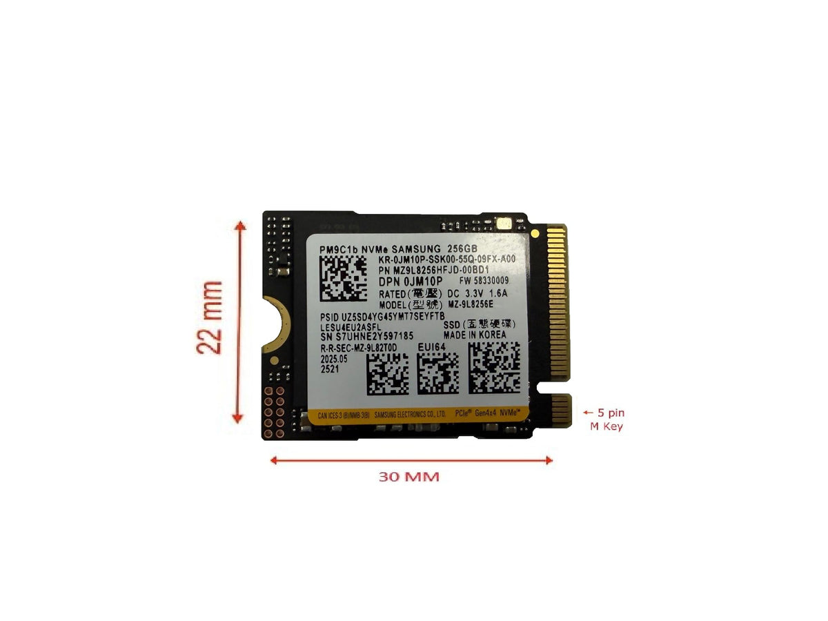 256GB M.2 PCI-e NVME SSD GEN 4X4 Internal Solid State Drive 30mm 2230 P721