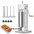 5L Stainless Steel Manual Sausage Stuffer with 4 Stuffing Tubes R25626