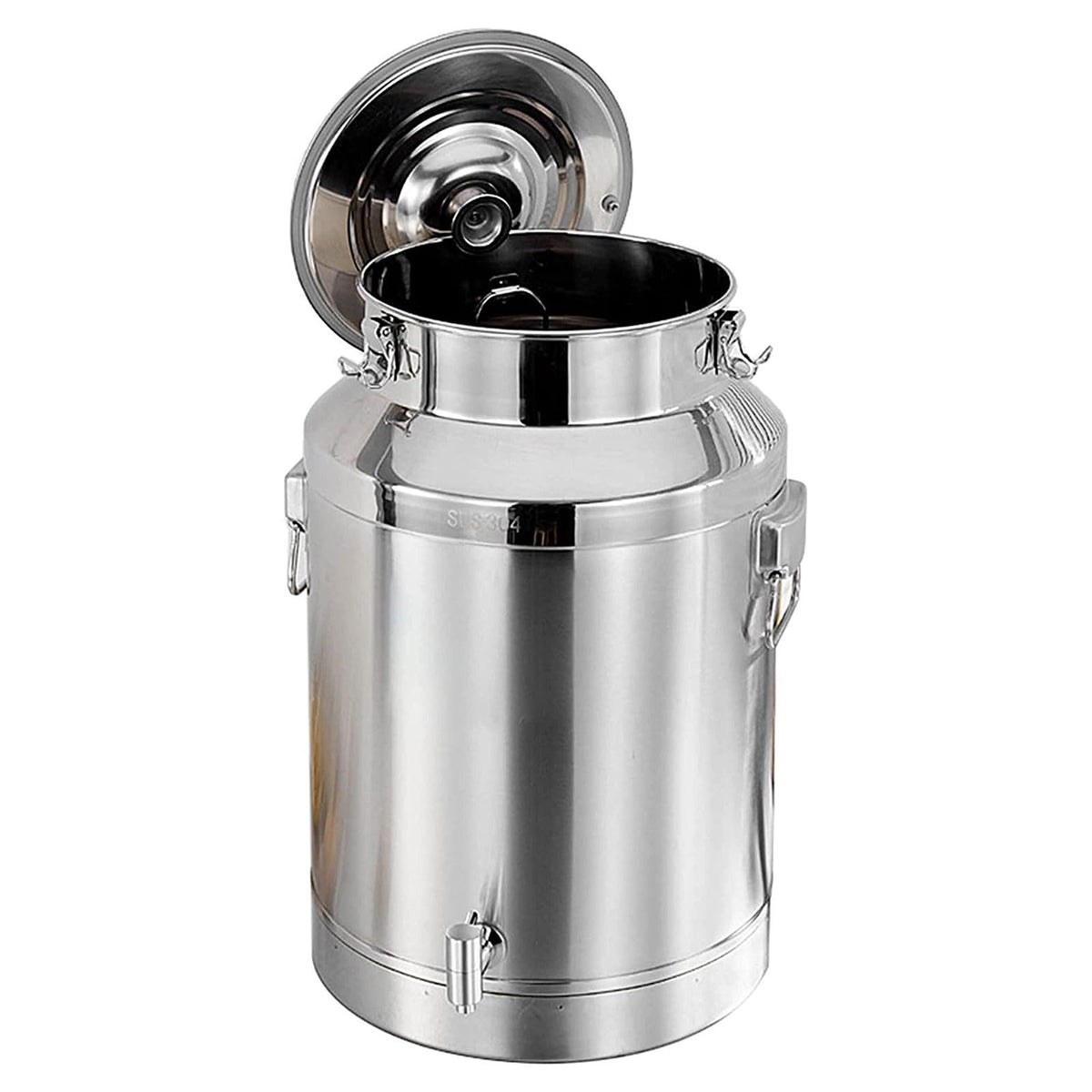 304 Stainless Steel Airtight Food Storage Container with Lid Faucet and Handles C567425