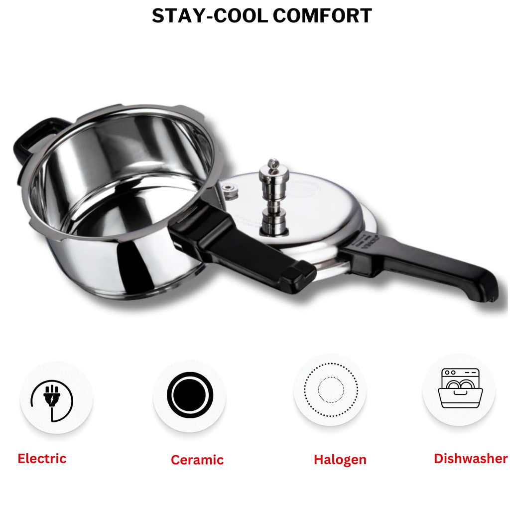 Stainless Steel 2-Liter Pressure Cooker J2426
