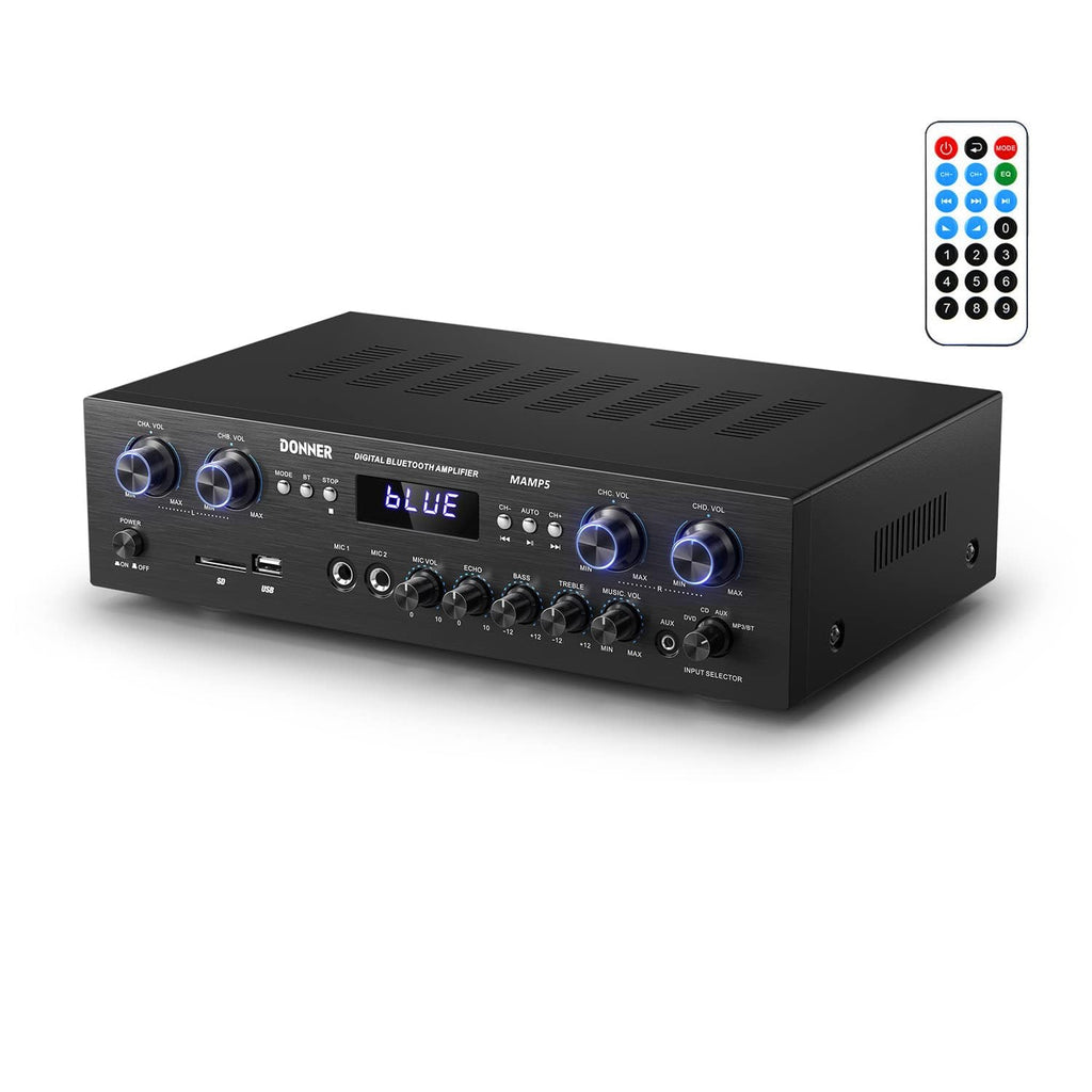 4 Channel 440W Peak Power Bluetooth Stereo Audio Amplifier Receiver Y519