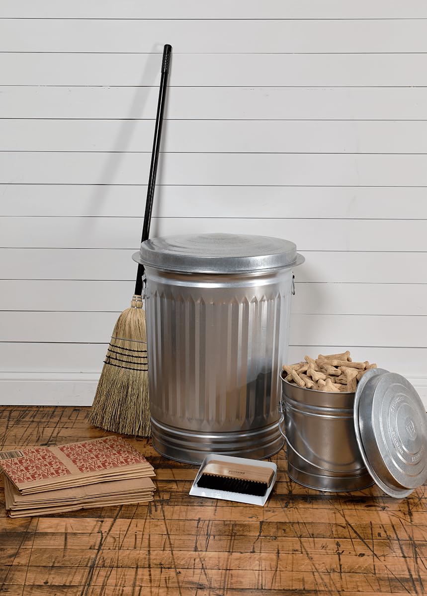 Galvanized Steel 31-Gallon Trash Can N11127