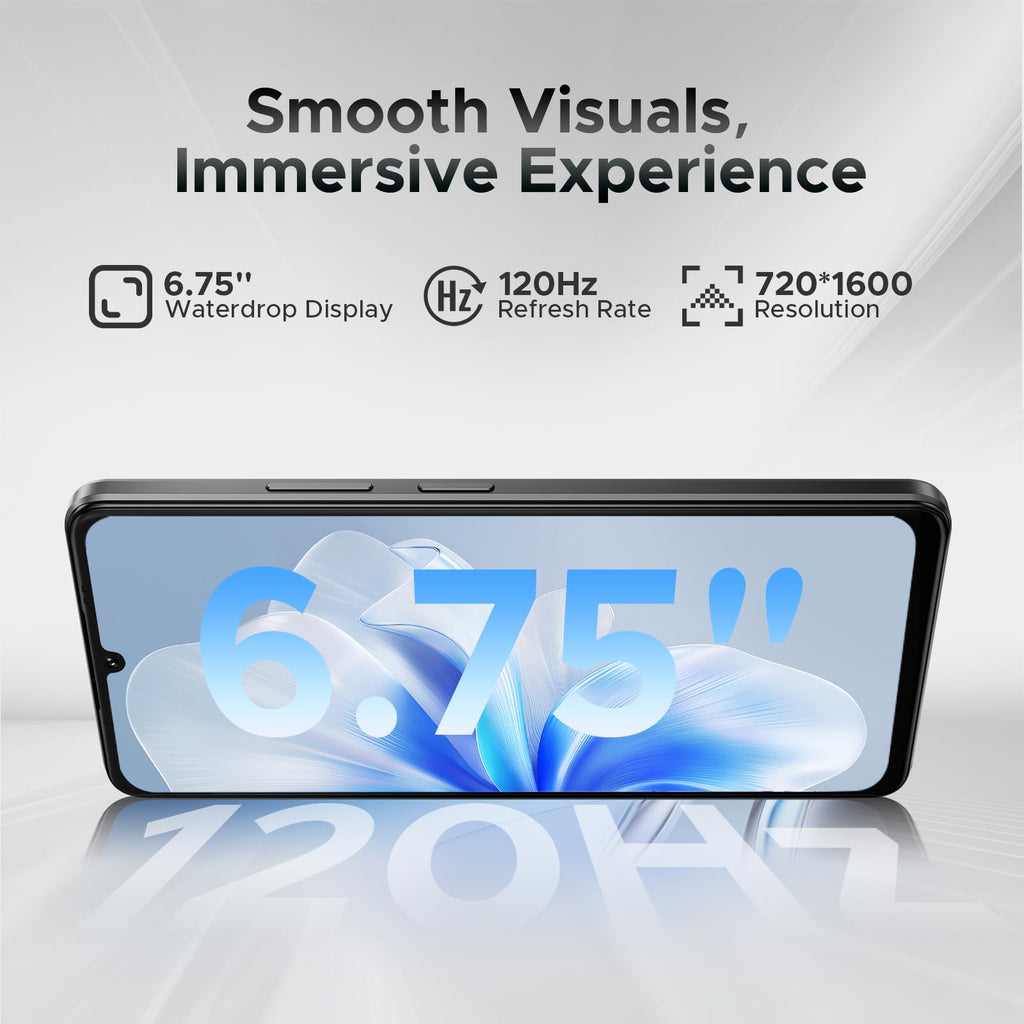 5G Unlocked Android Smartphone 32GB+128GB 6.75" 120Hz Dual SIM 6250mAh B806978