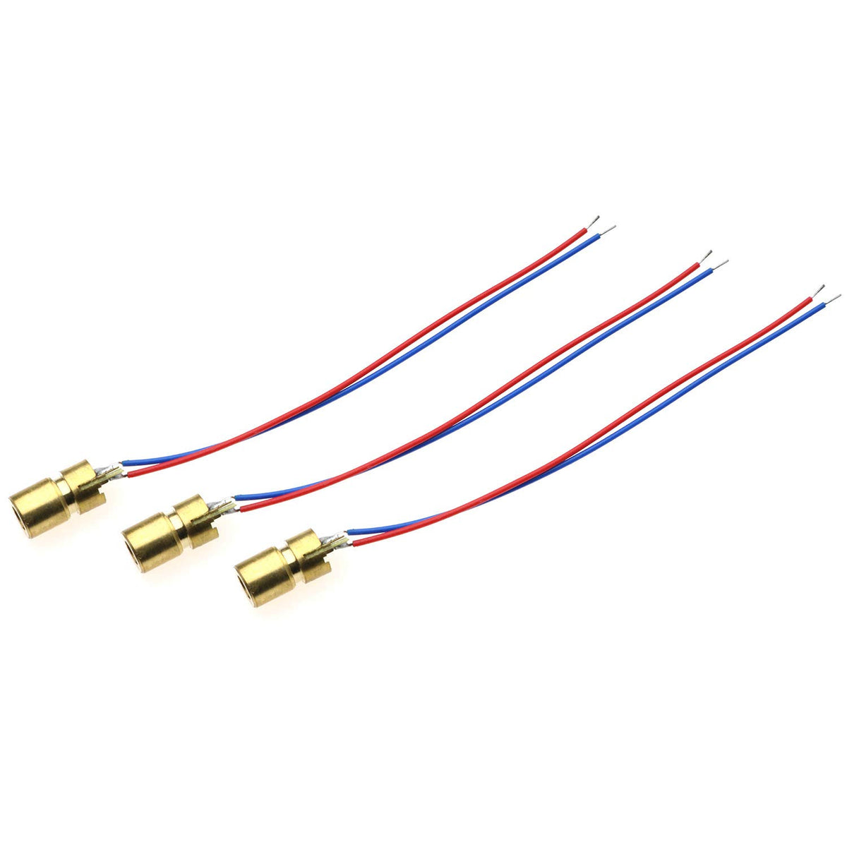 10-Pack 3.3V 650nm Mini Red Laser Dot Diode Module 6mm 5mW I70124