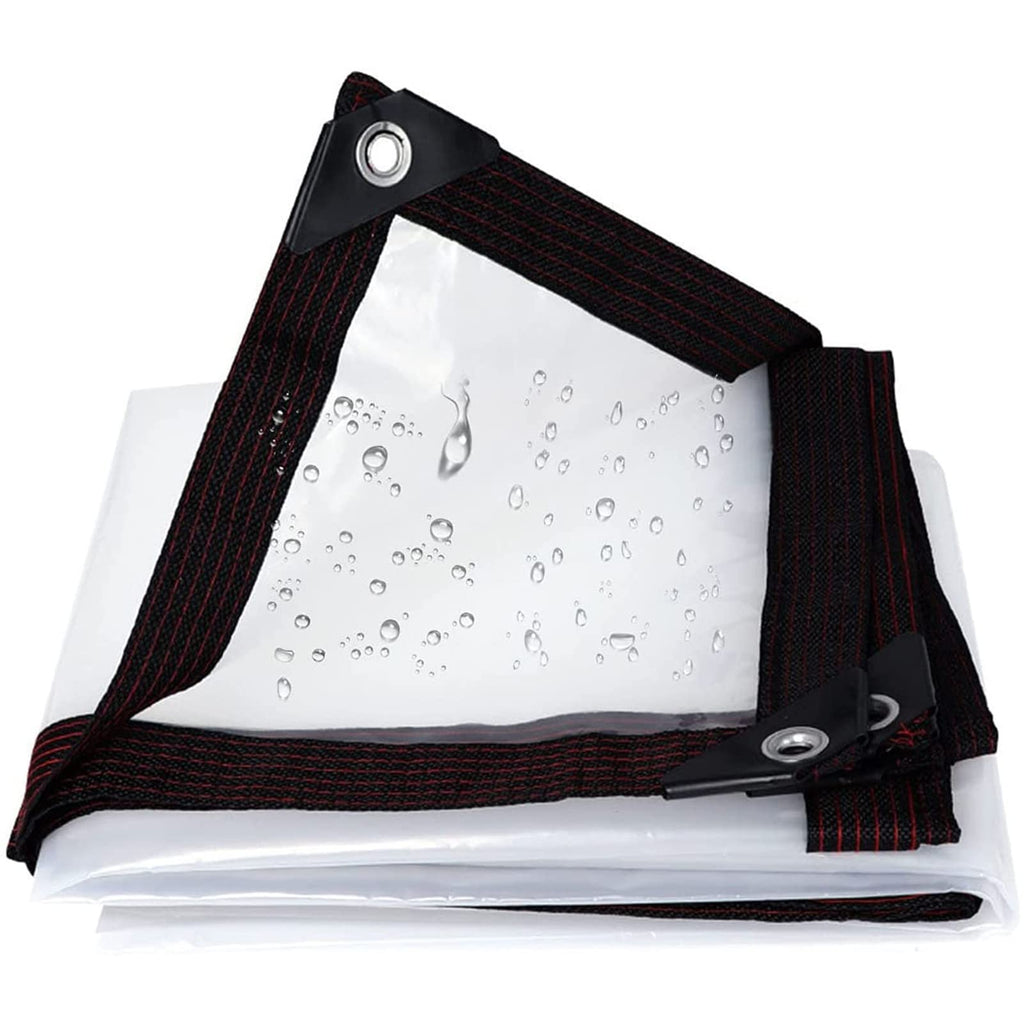 Heavy Duty Waterproof Clear 3x3ft Poly Tarp with Grommets Y3058
