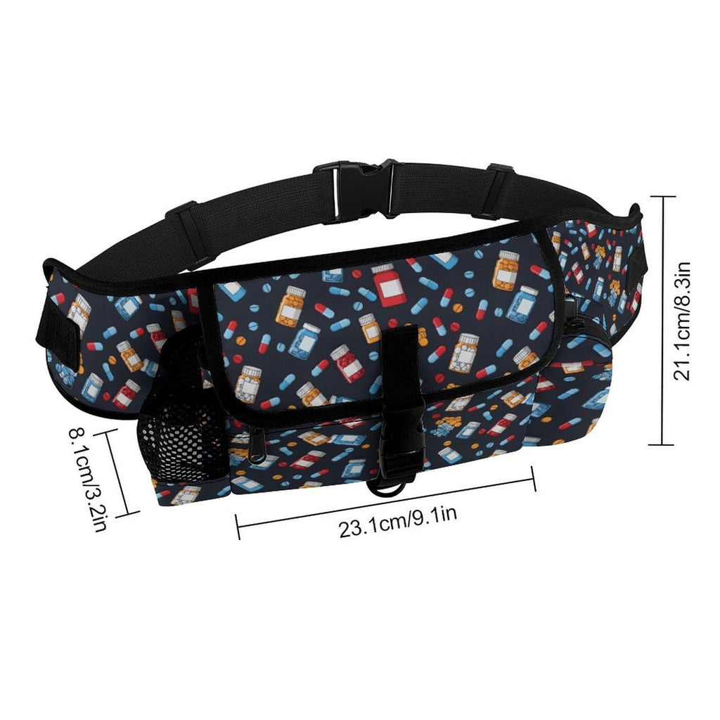 White Dog Walking Fanny Pack C41054