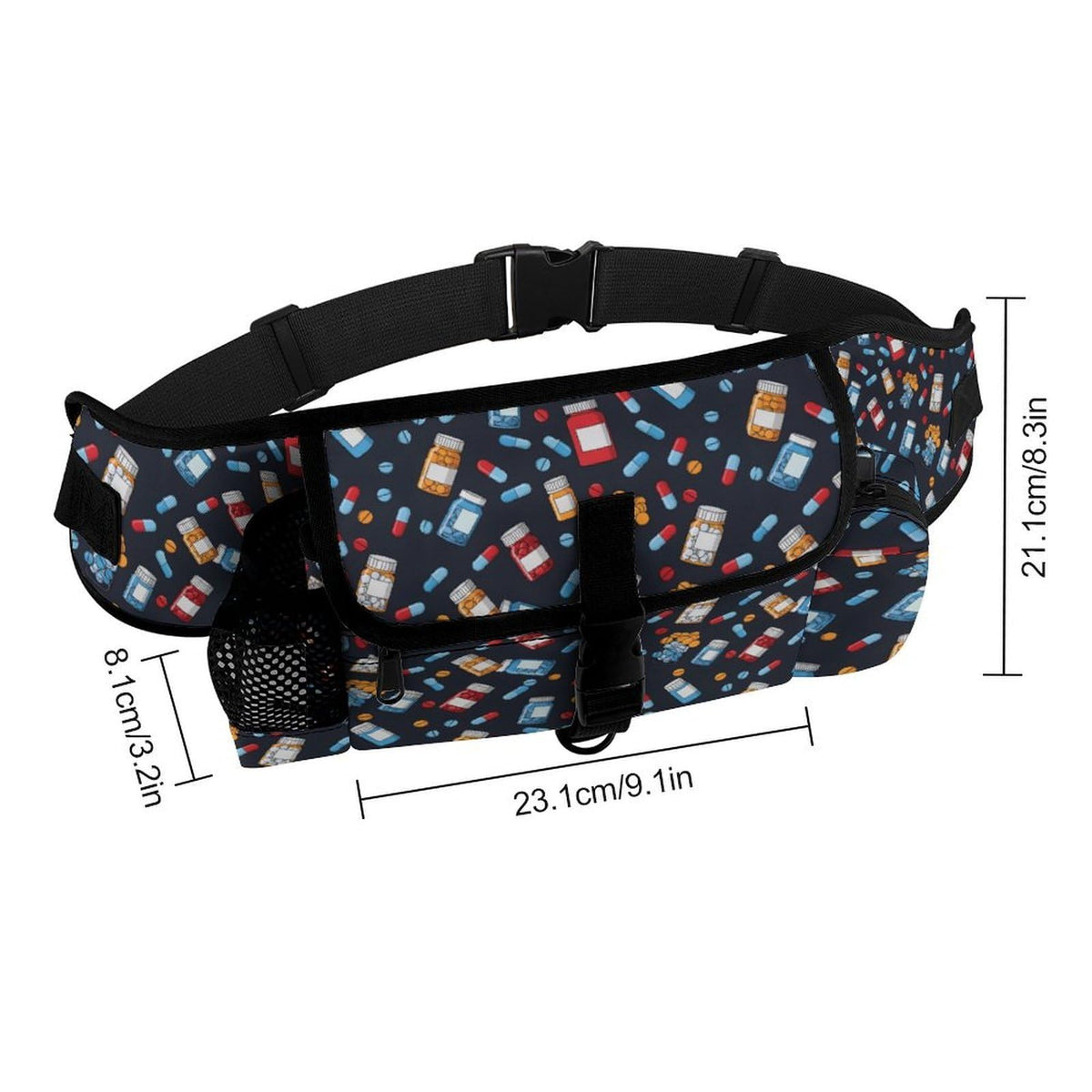 White Dog Walking Fanny Pack C41054