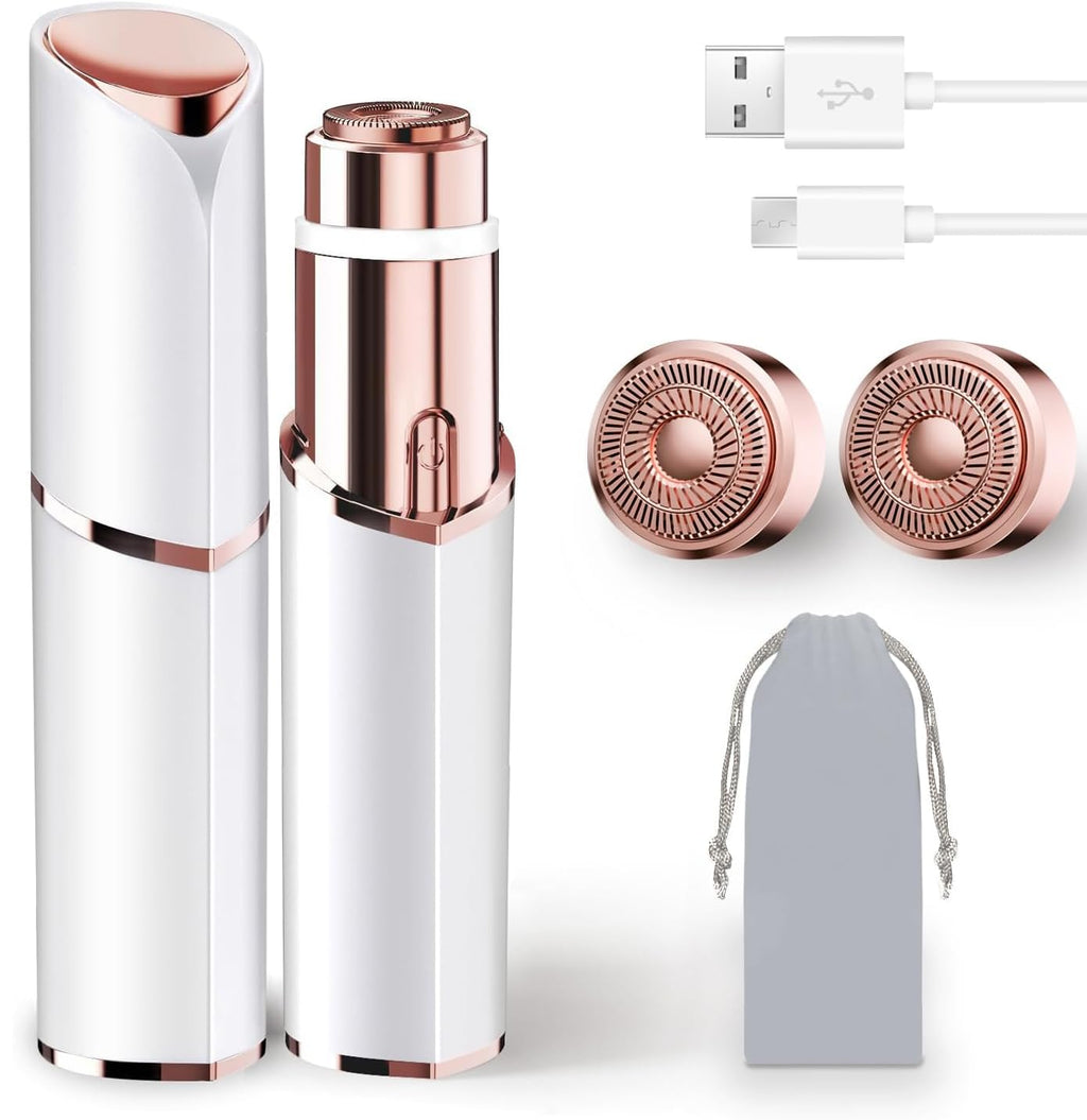 Rechargeable Facial Hair Remover with 2 Replacement Heads W27164