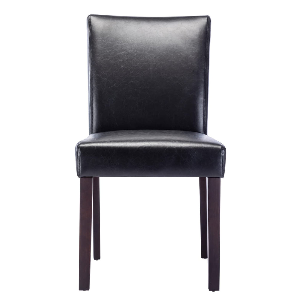Black Faux Leather Upholstered Dining Chairs Set of 4 M438