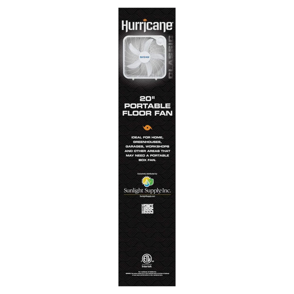 Black 3 Speed 20in Floor Box Fan S783920