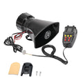 12V 100W 7 Tone Car Siren Horn Speaker with Microphone W3820
