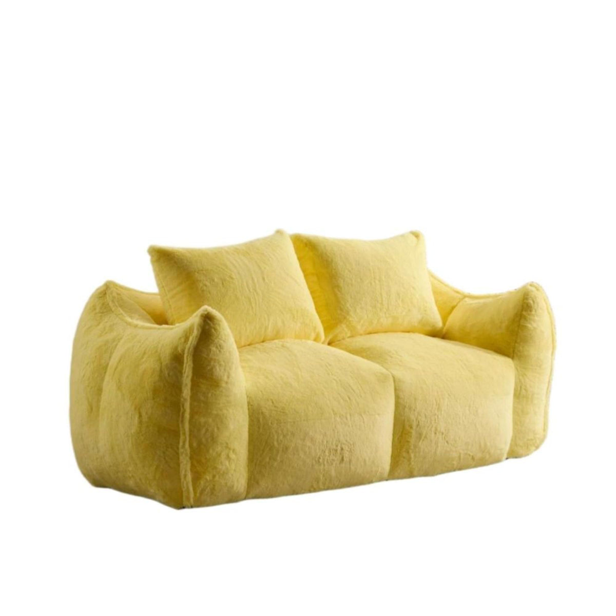 Oversized Faux Fur Memory Foam Bean Bag Sofa J461