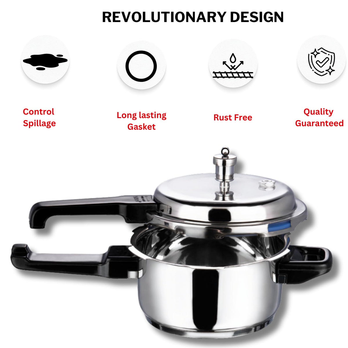 Stainless Steel 2-Liter Pressure Cooker J2426