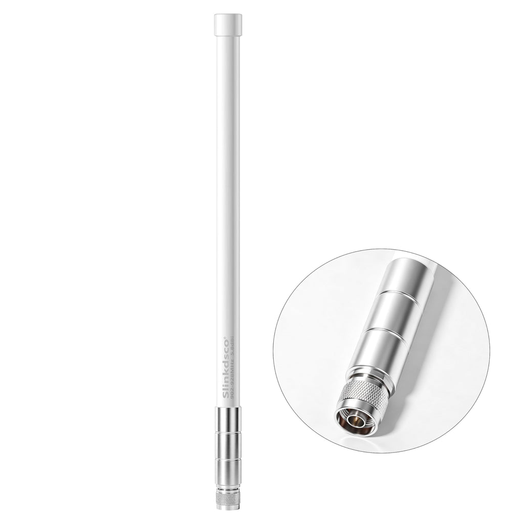 Waterproof 5.8dBi 915MHz Fiberglass Antenna with 20Ft Extension Cable E70605
