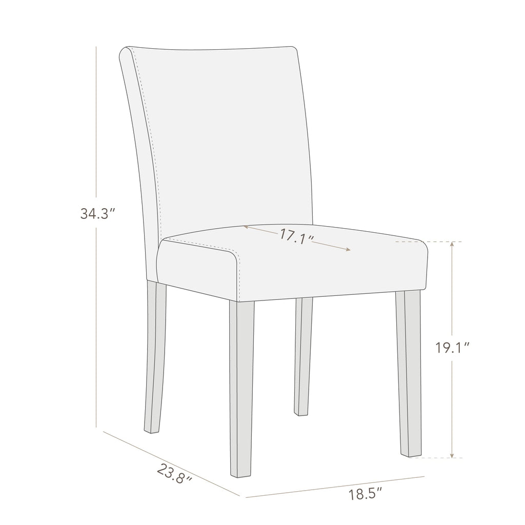 Black Faux Leather Upholstered Dining Chairs Set of 4 M438