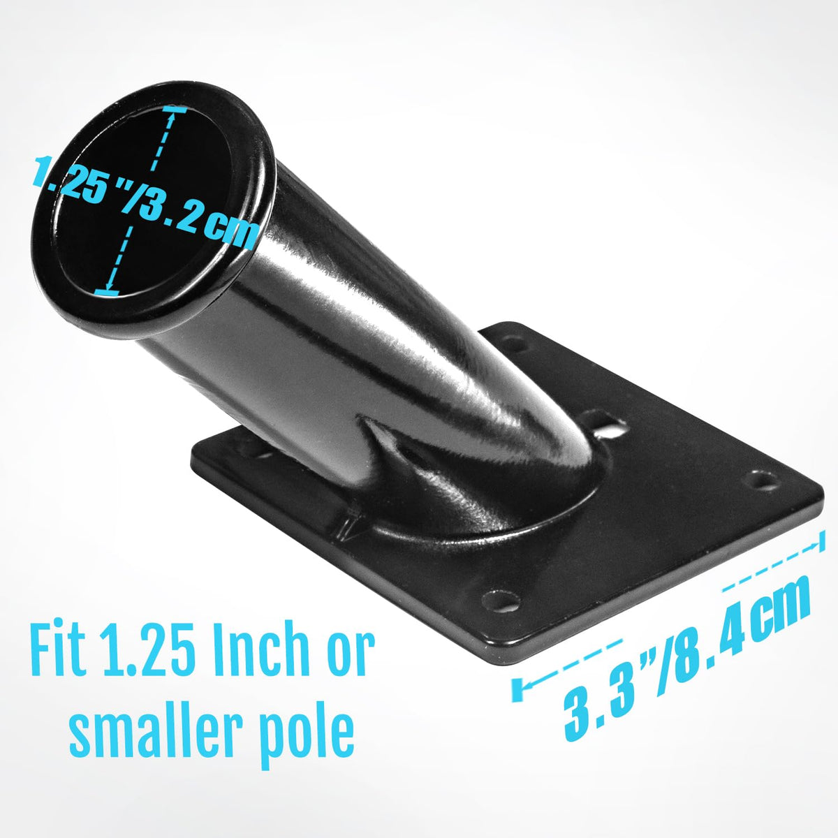 45 Degree Angle Aluminum Flag Pole Mounting Bracket D874784