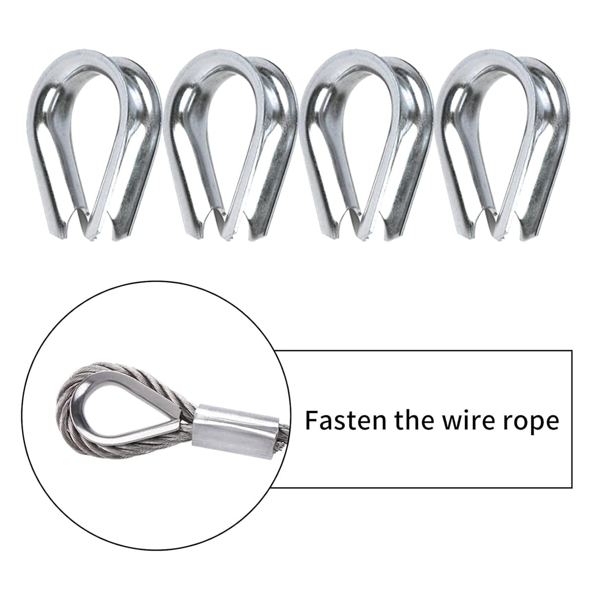 1/8 inch Stainless Steel Wire Rope Kit, 33ft Z25423