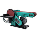 4" x 36" Belt Sander 6" Disc Polisher Grinder Steel Green High-Torque Power Tool Q37498