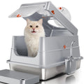 Stainless Steel Extra Large Enclosed Cat Litter Box P901