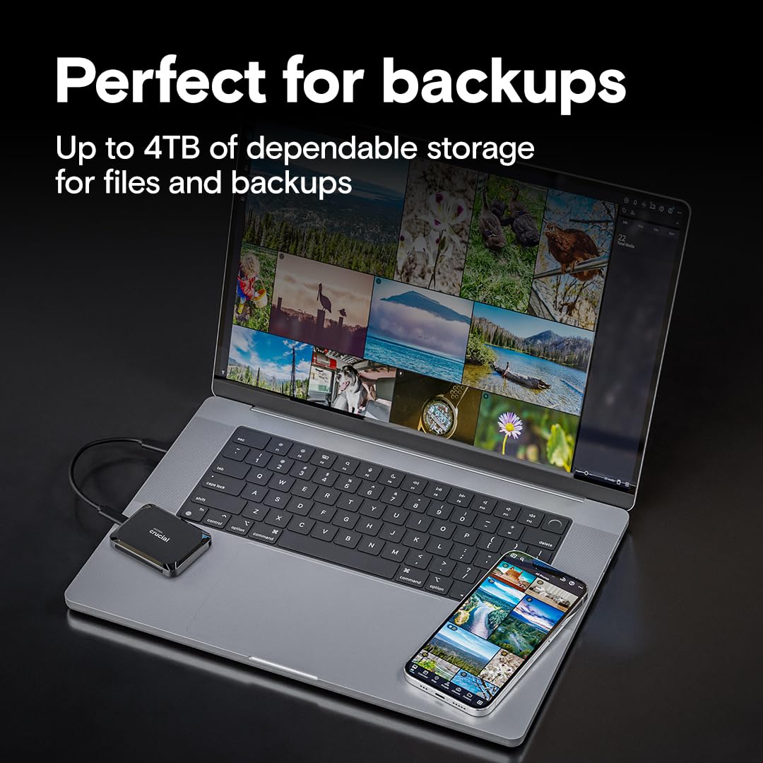 1TB Portable SSD USB-C Black O46331