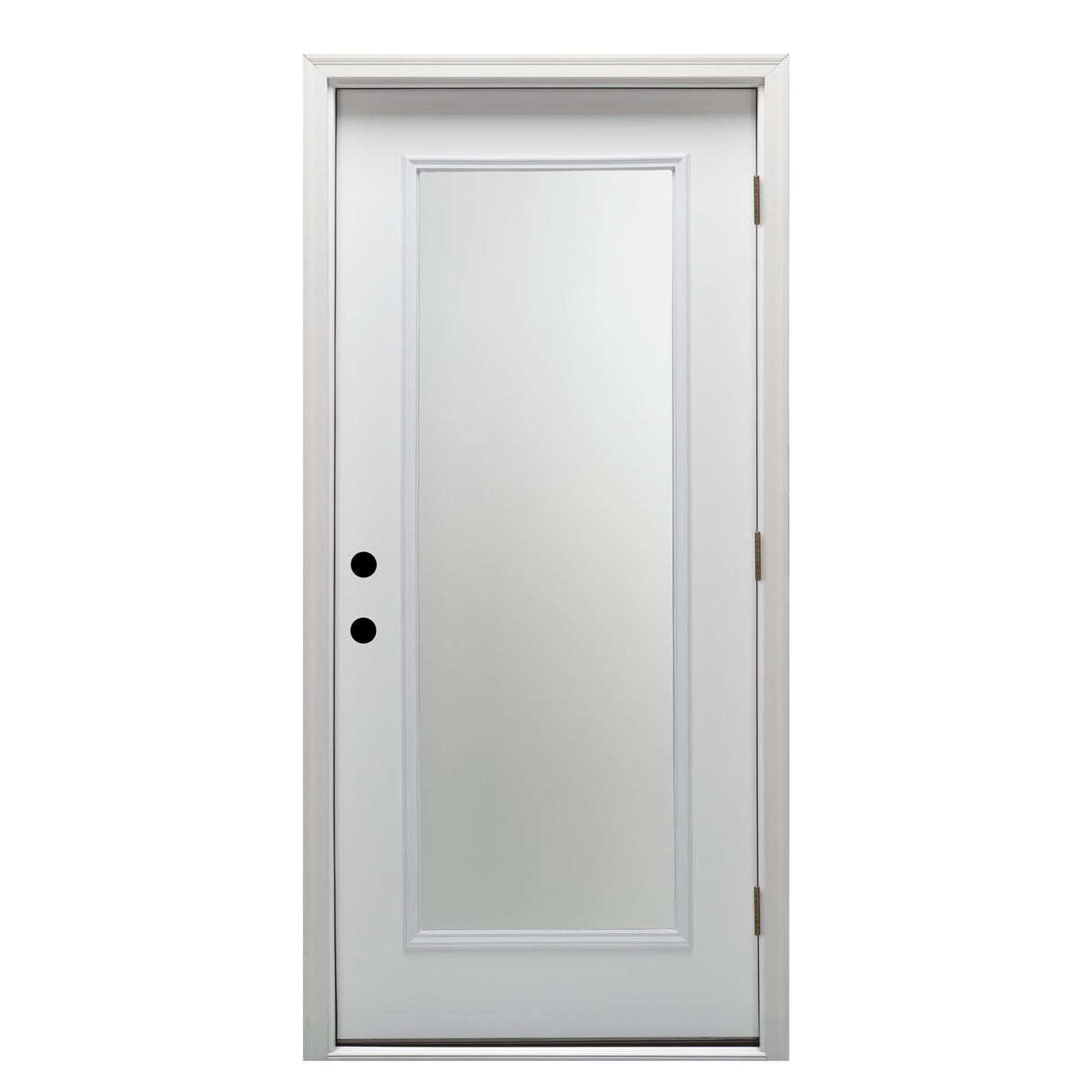 Primed Left Hand Outswing Full Lite Clear Glass Prehung Door S929