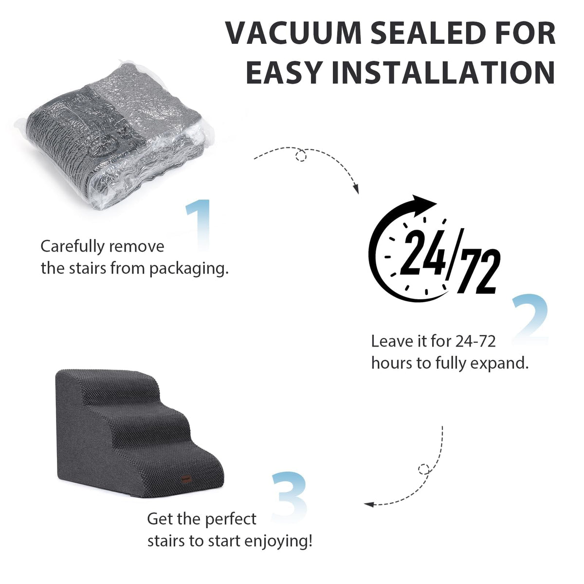 5-Step Non-Slip Dog Stairs with Tunnel L527406