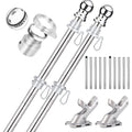 2 Pack 6 ft 1 inch Flag Poles V264694
