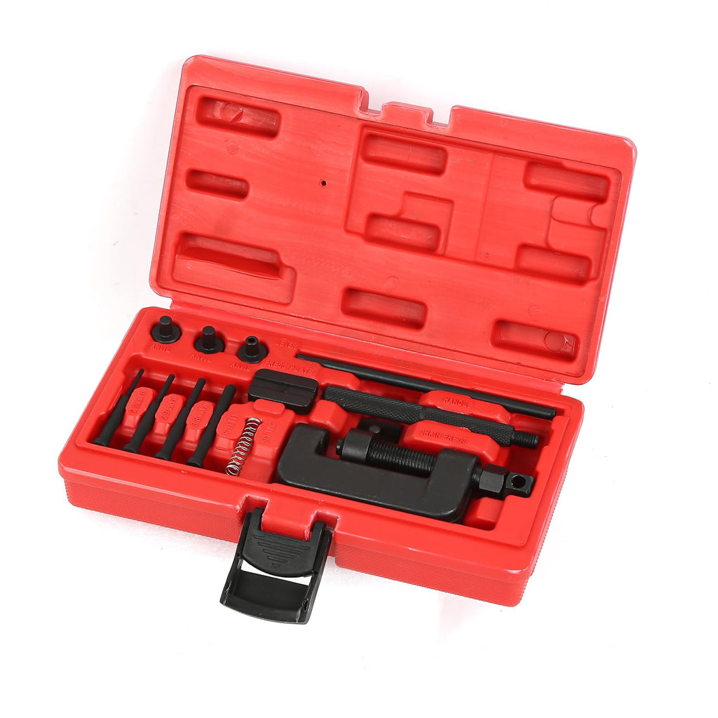 13 Pc Motorcycle Chain Breaker and Riveting Tool Kit N18444