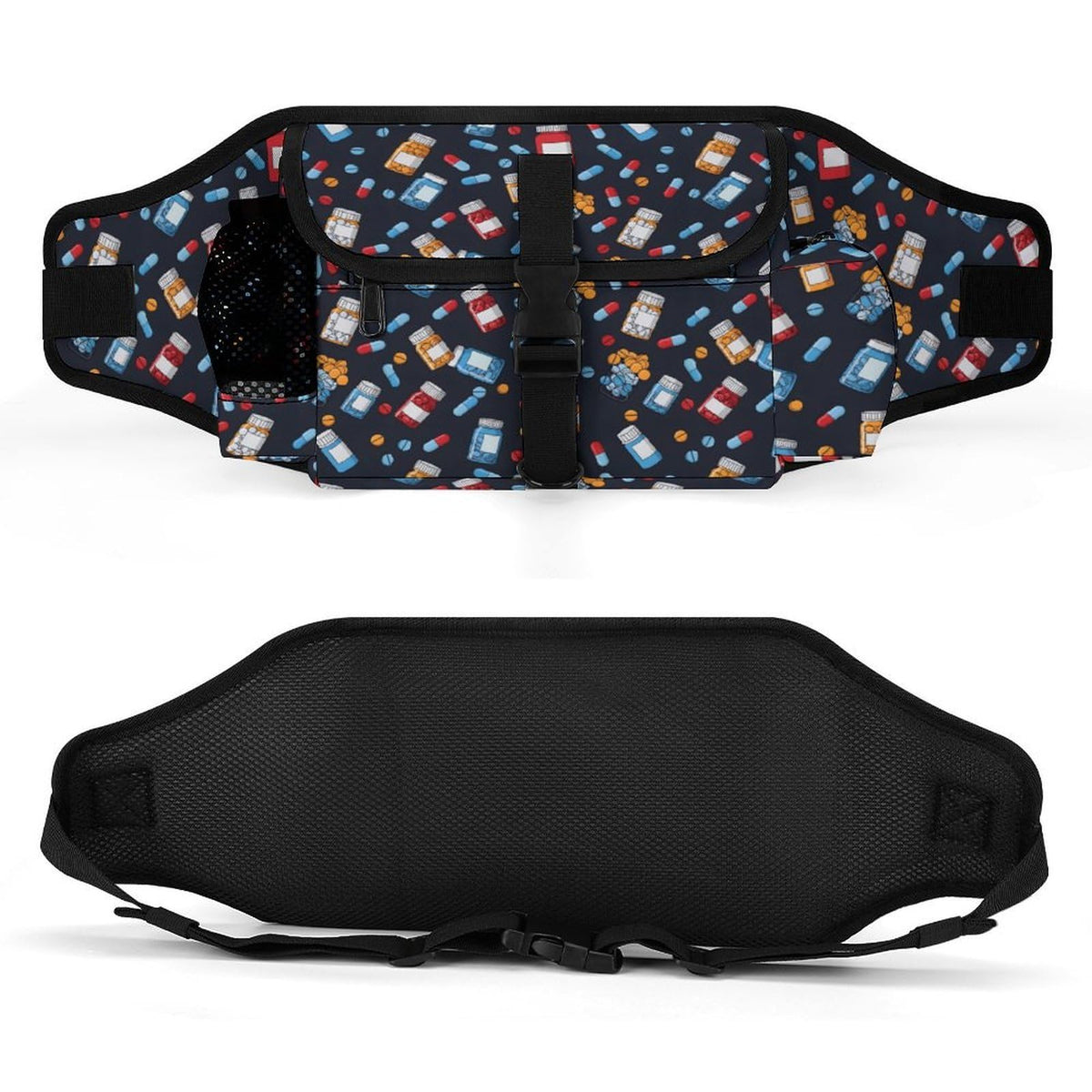 White Dog Walking Fanny Pack C41054