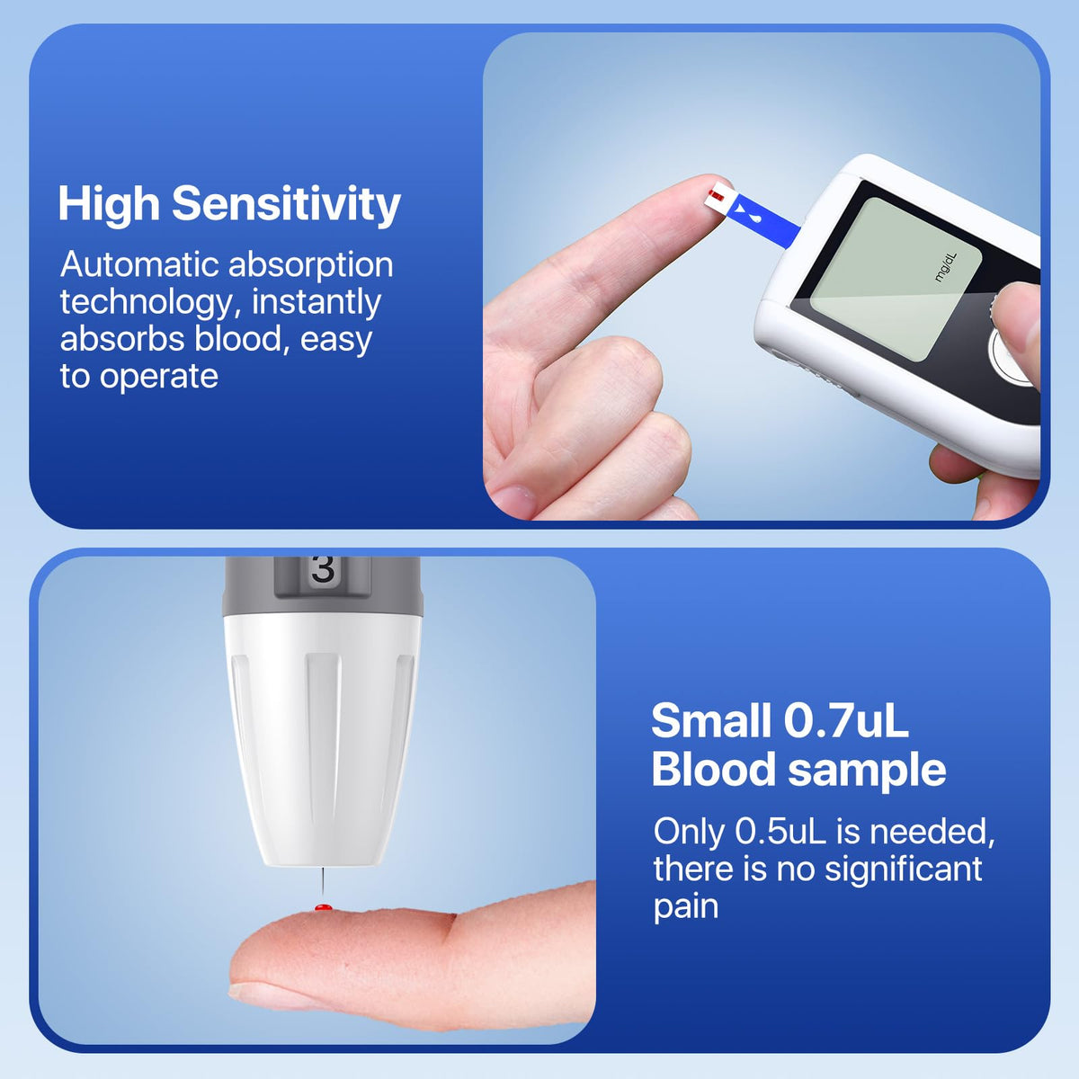 Blood Glucose Test Strips 100ct & Lancets 100ct E693