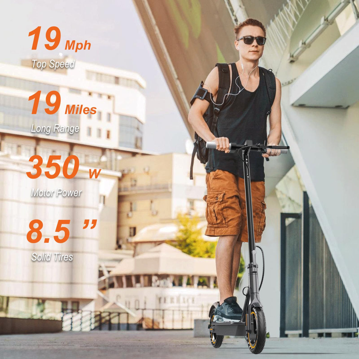 Electric Scooter with Dual Suspension U8988