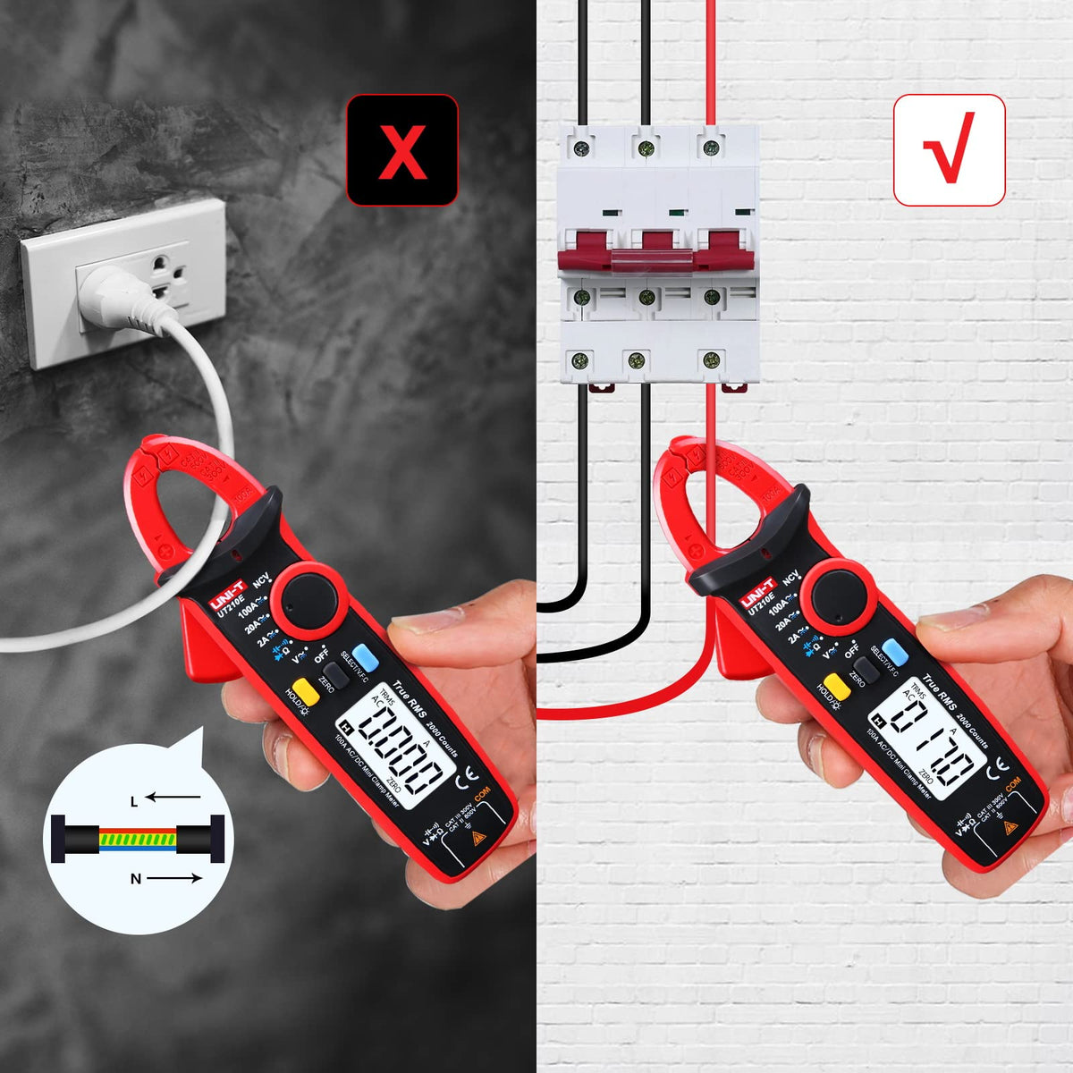 Mini Digital Clamp Meter & Phillips Screwdriver R97742
