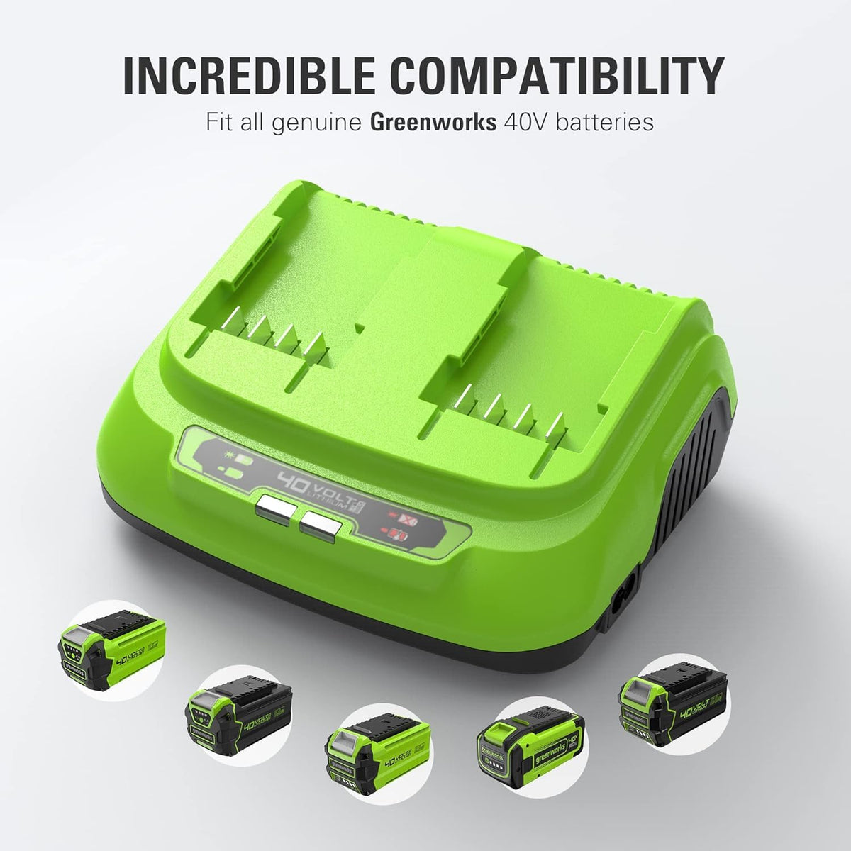 40V 2.0Ah Lithium-Ion Battery and Dual Port Rapid Charger Starter Kit I62845