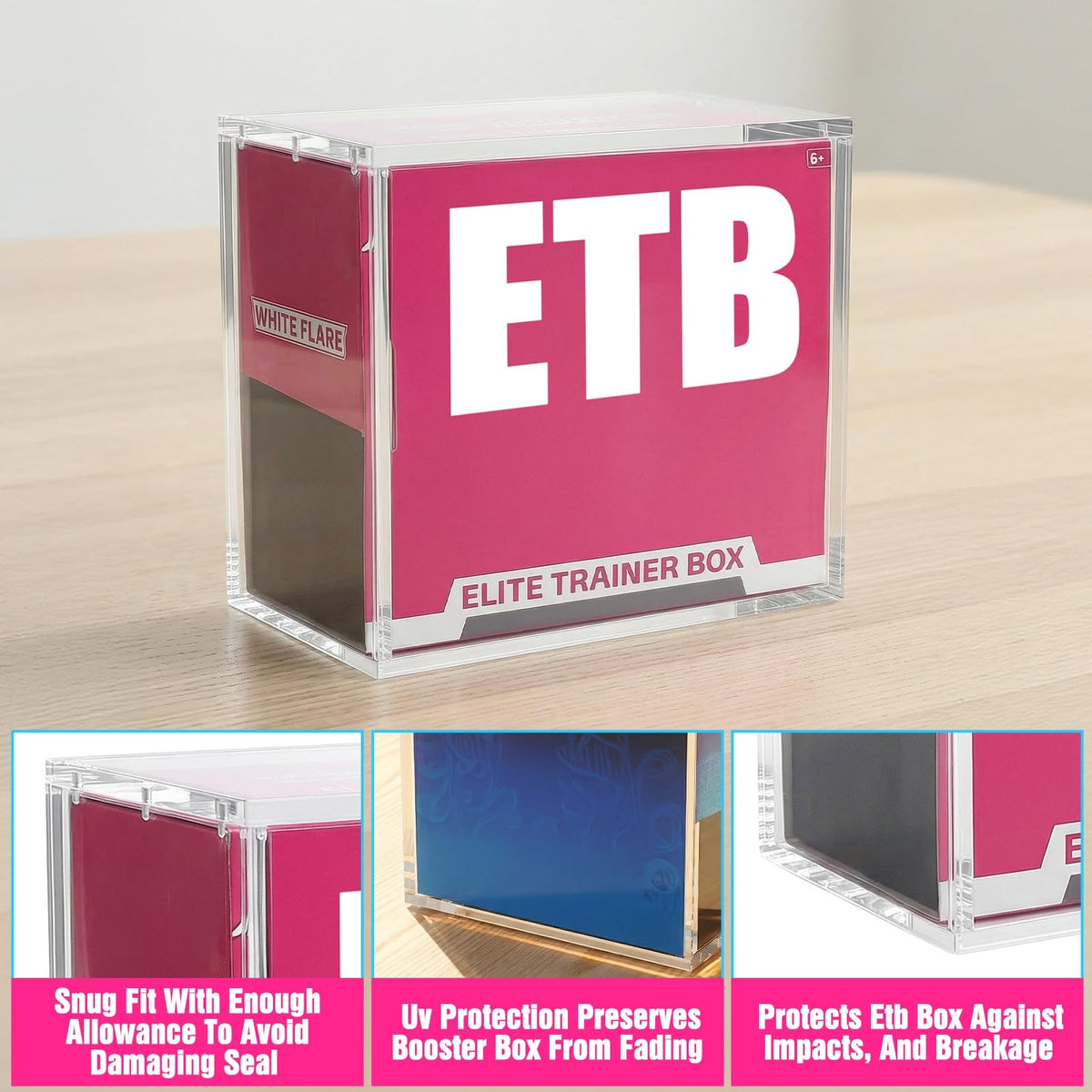 Acrylic Protector Case 8"L x 4"W x 7"H 2pcs G568813