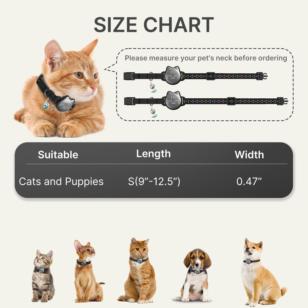 Reflective Breakaway Cat Collar with Bell J14194