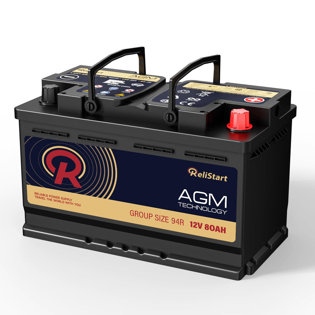12V 80AH H7 Group 94R AGM Car Battery R2289