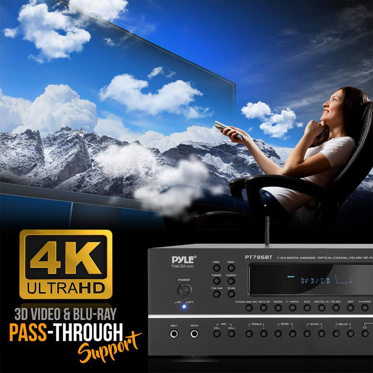 7.1-Channel Bluetooth Stereo Amplifier X965