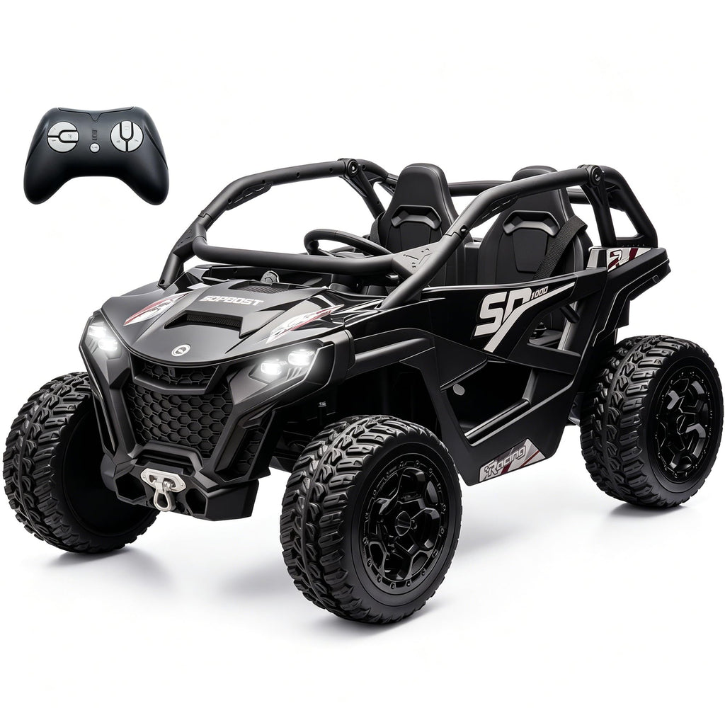 Black 2-Seater 4WD Ride On Car Z22582