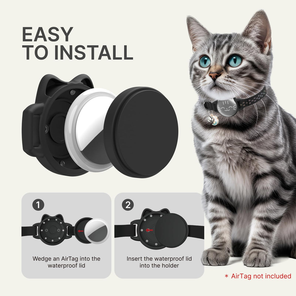 Reflective Breakaway Cat Collar with Bell J14194