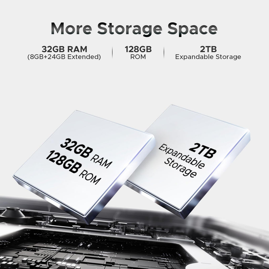 5G Unlocked Android Smartphone 32GB+128GB 6.75" 120Hz Dual SIM 6250mAh B806978