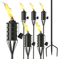 Citronella Garden Torch Set of 6, 16oz Metal Torch C2191